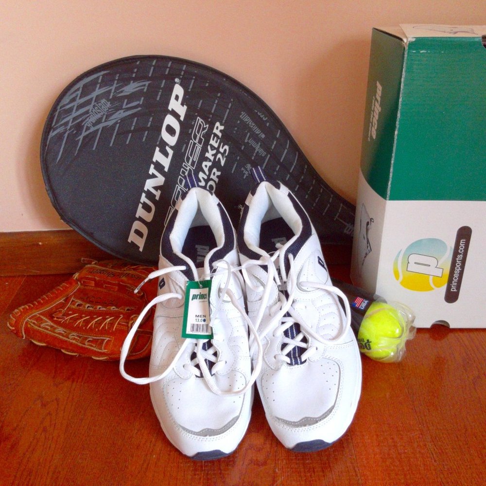 Prince Men's Athletic Shoes Sneakers White Size 13 - Picture 1 of 6